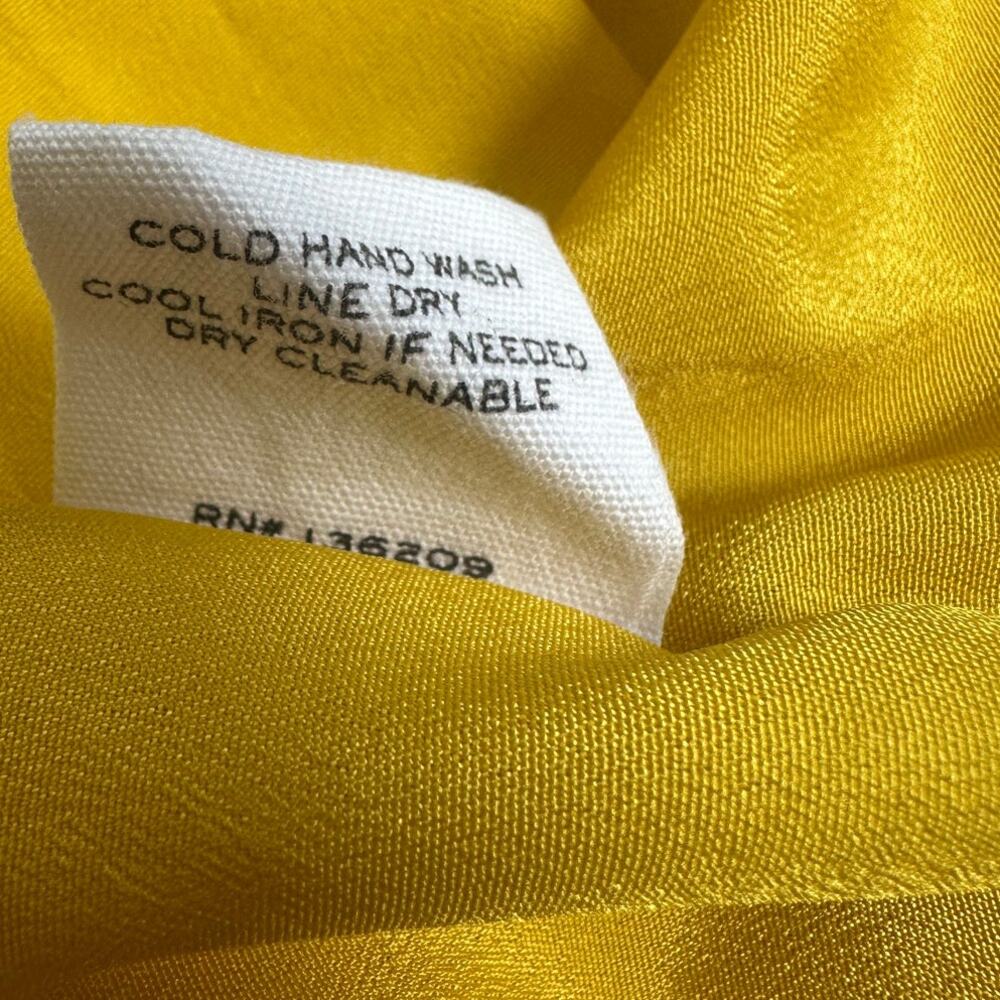 Hatch Yellow Smocked Midi Dress Womens Size 2/S Yellow Puff Sleeve Cottagecore - Picture 13 of 13